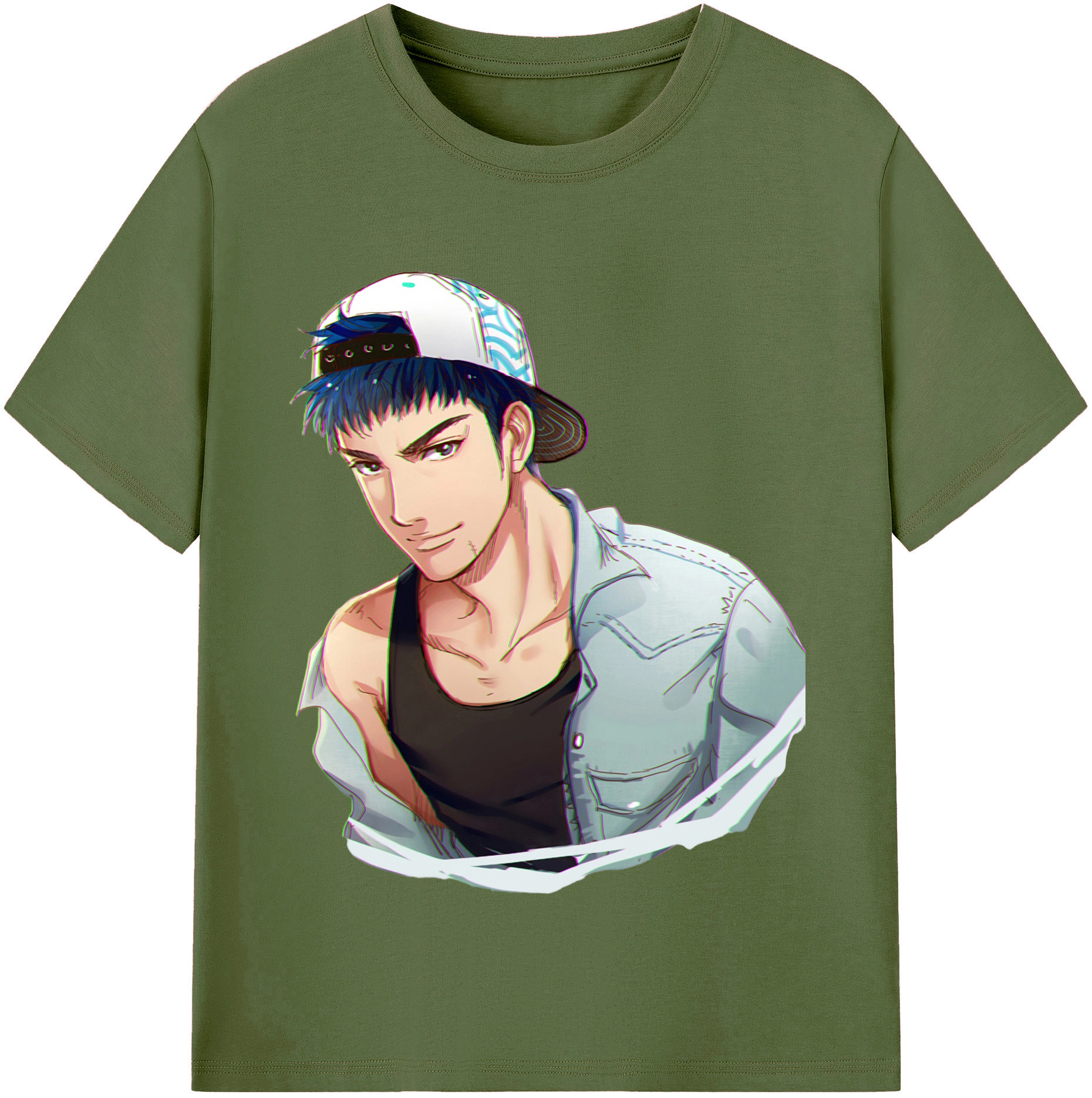 SLAM DUNK／スラムダンク 綿100％半袖Tシャツ（フロントプリント）
